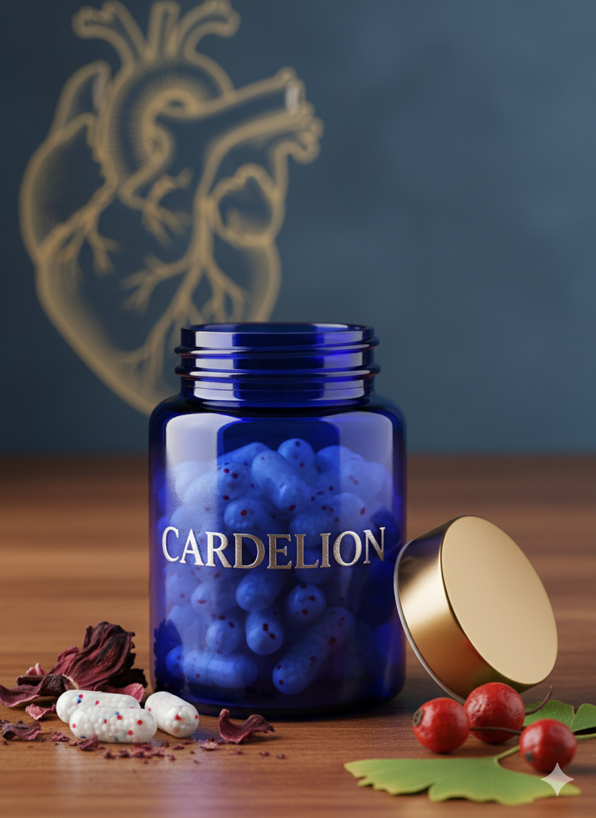 Cardelion dietary supplement bottle